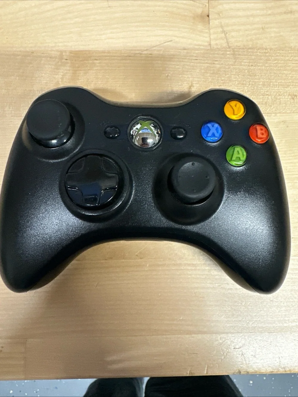 Microsoft Black Wireless Xbox Controller with Colored A/B/X/Y Buttons